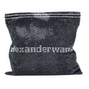 NWT$1500 Alexander Wang Logo Wanglock Mesh Pouch
